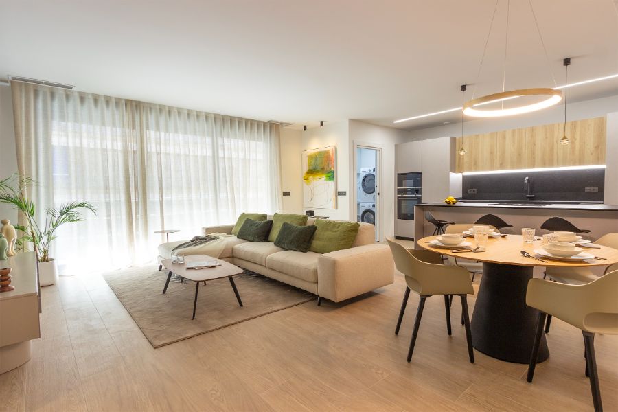 Salón, comedor y cocina