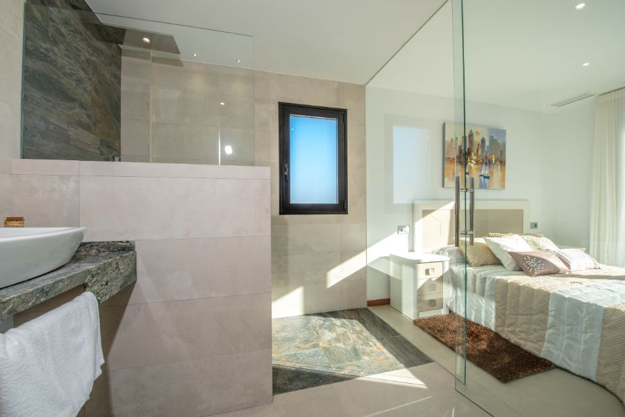 Baño integrado en el dormitorio